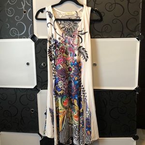 Lace camisole mini dress